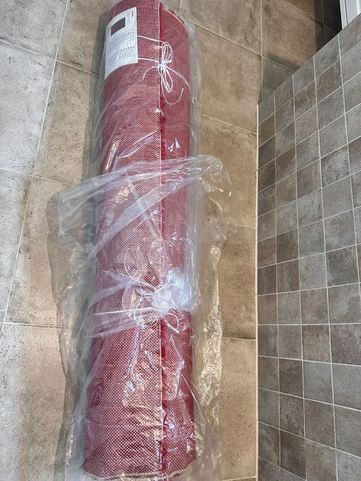 Covor rosu fir lung 133x195 - Ikea