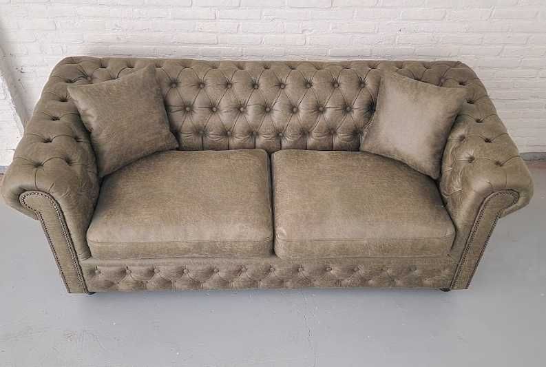 Canapea de 3 locuri Chesterfield Brand, Soft leather, IN STOC