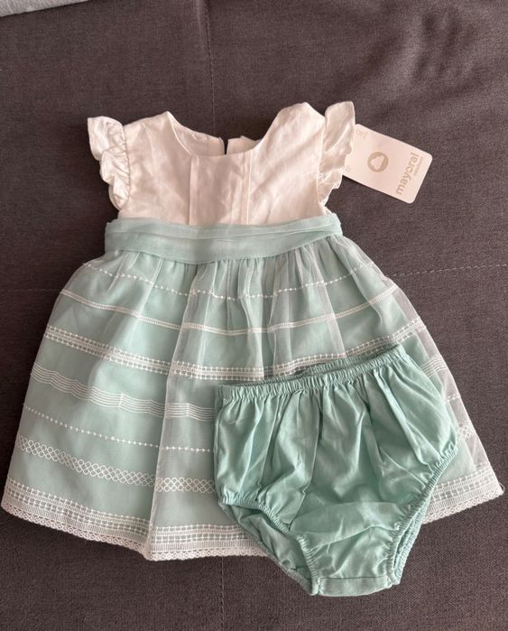 Бебешки рокли Mayoral, Guess, Zara, Primark, нови, с етикети 6м.-1.6м.