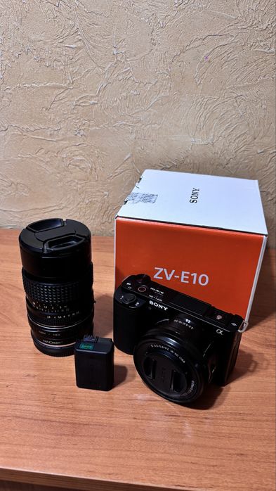 Sony ZV-E10 c 16-50mm + обьектив