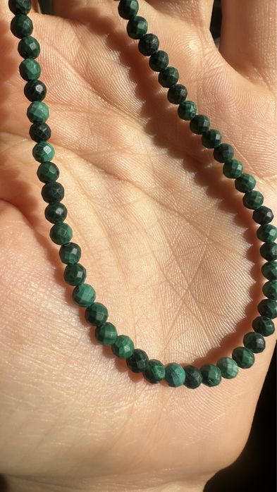 Малахит камень! Чокер из Малахита. Полудрагоценный камень!