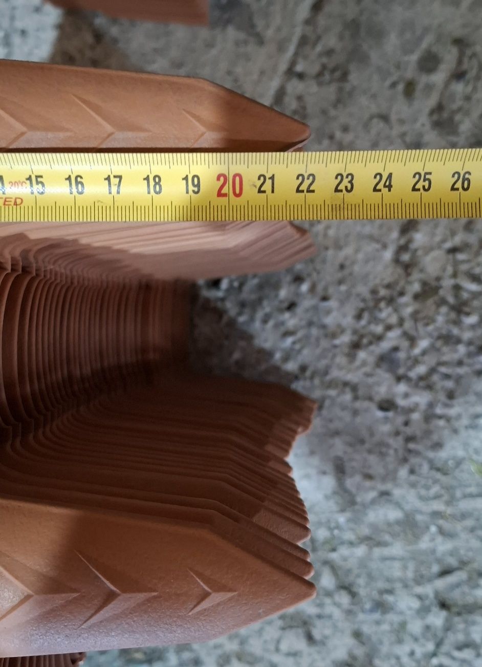 Separator gazon Palisada, plastic, teracota