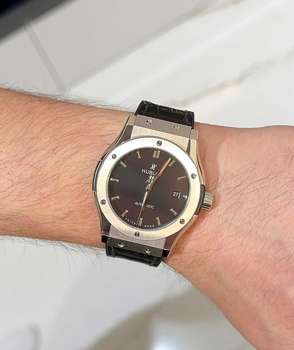 hb classic fusion 42mm silver
