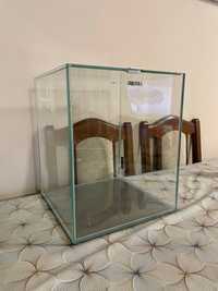 Стъклен аквариум 30л (+ лампа, нагревател, филтър-компресор)