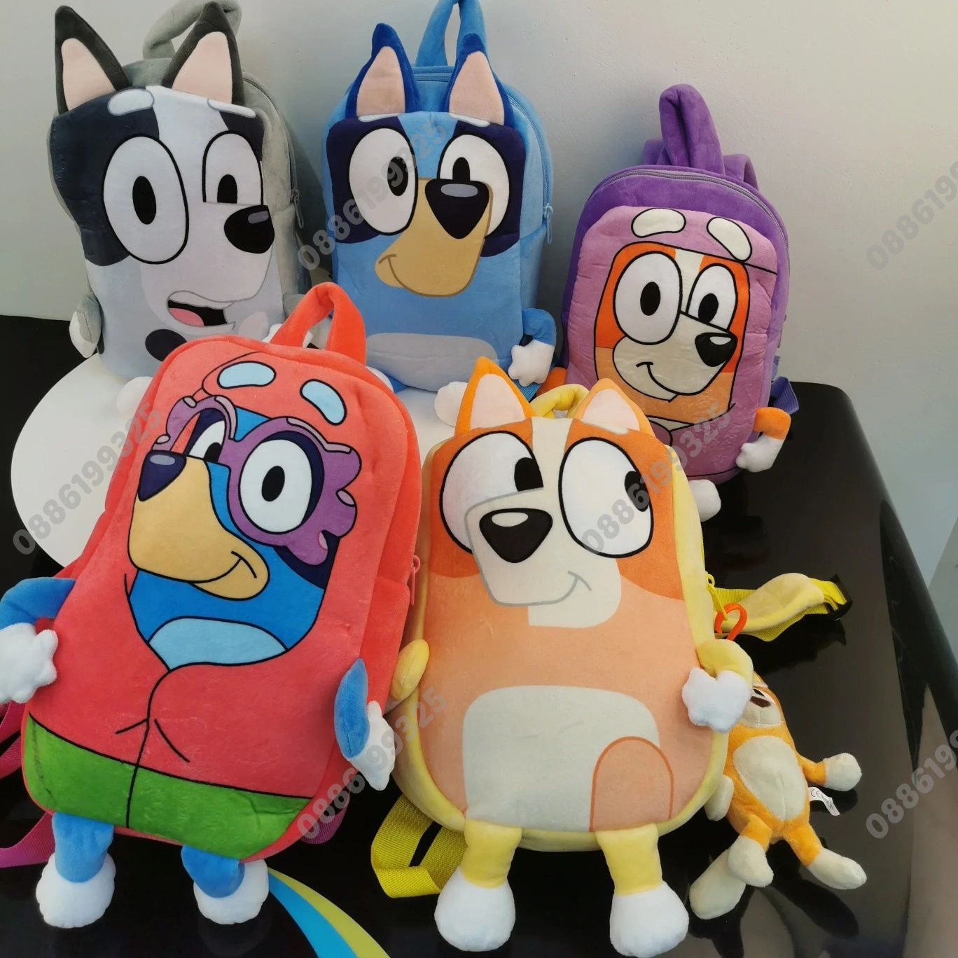 Плюшена играчка Раница Блуи и Бинго, Bluey and Bingo раница
