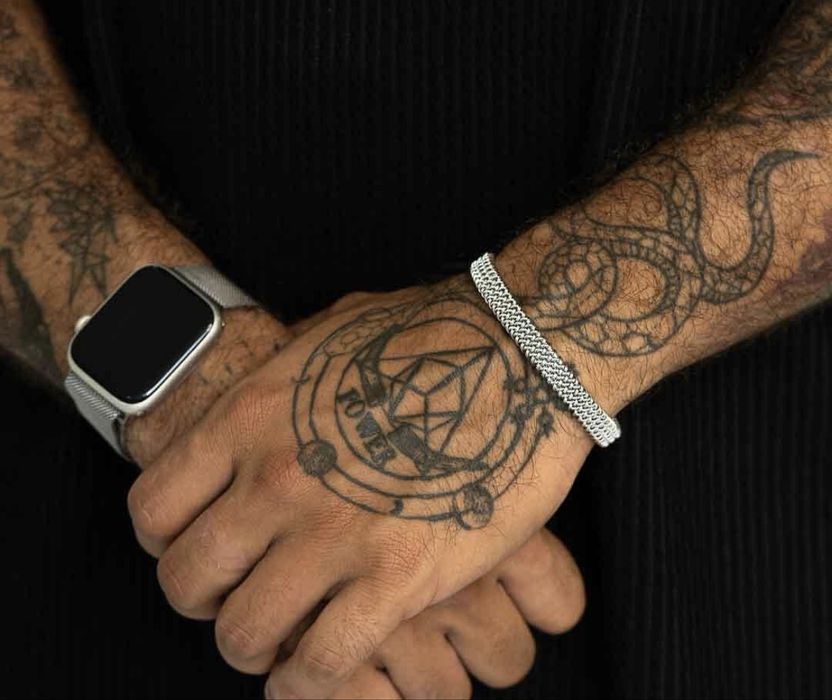 Гривна “wire” от iced out