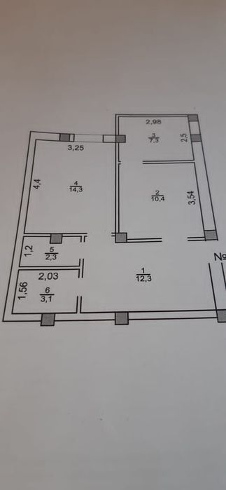 Kriti tomonda 2 xonali uy sotiladi