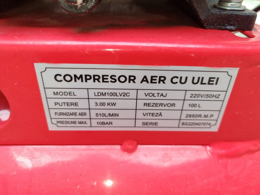 Vand compresor aer  100l