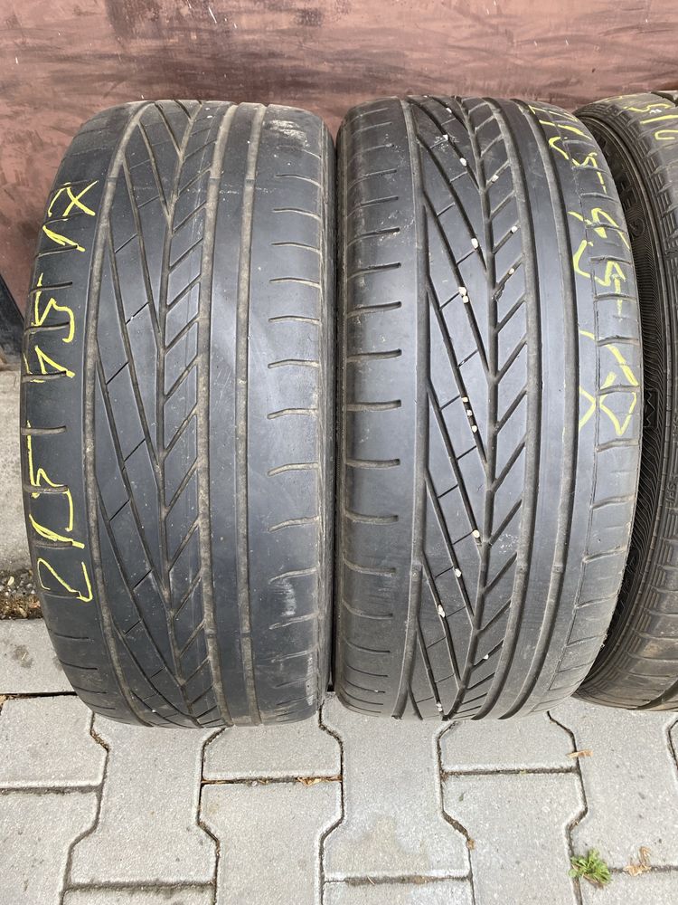 Cauciucuri vara 215 45 17 6mm Goodyear 2 buc si 2 Semperit 5mm 100 ron