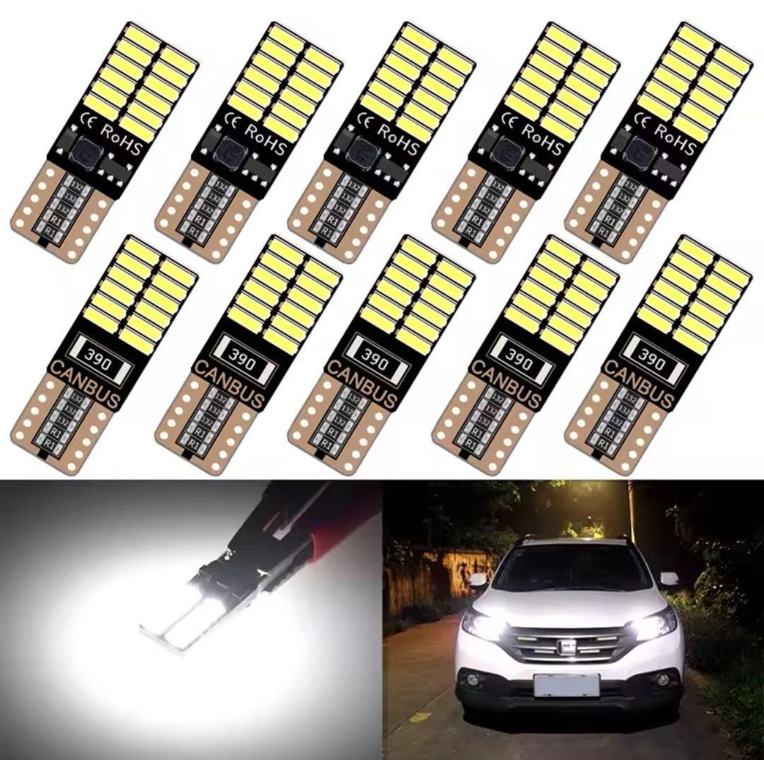Висококачествени LED лампи T10 W5W Canbus 3014 24SMD