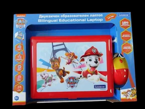 Двуезичен образователен лаптоп Lexibook, с мишка и екран, 124 дейности