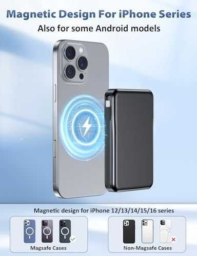 Нова Магнитна Magsafe външна батерия 10000mAh PD 20W зарядно телефон