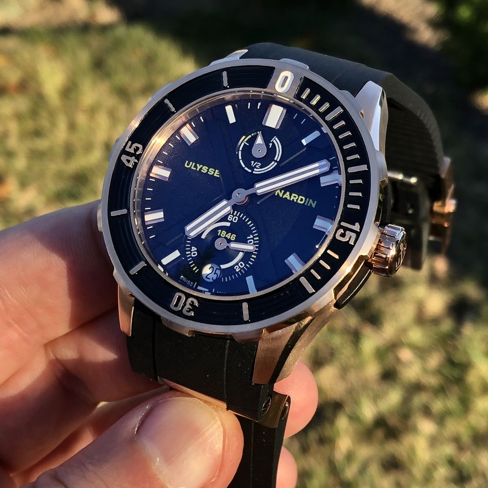 Ulysse Nardin Diver Gold brațara cauciuc