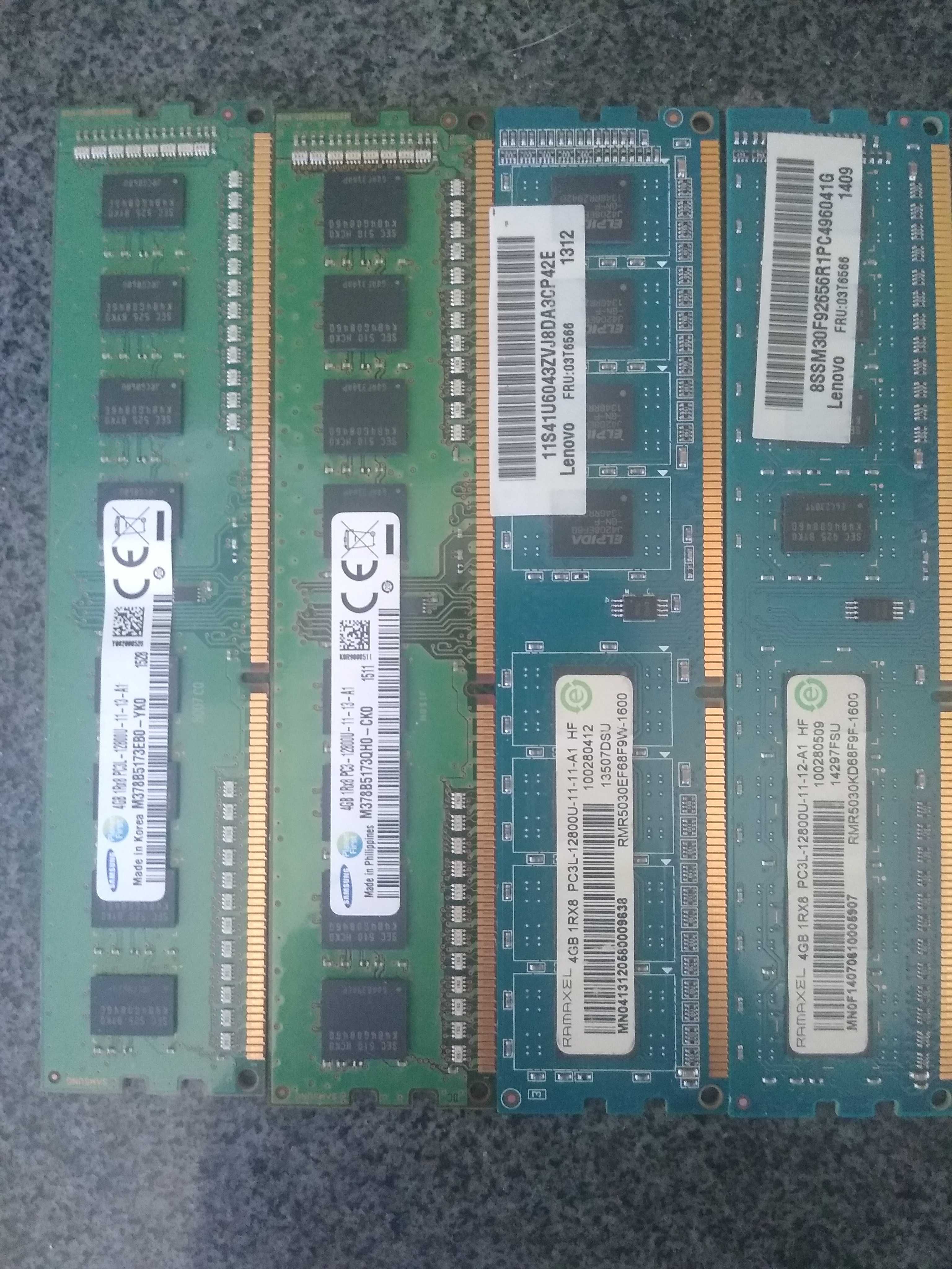 memorie RAM PC DDR3 Ramaxel, Samsung 4GB 1600MHZ