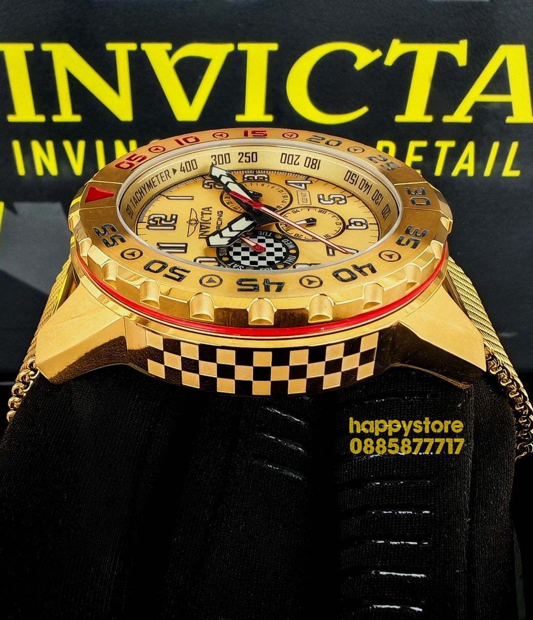 INVICTA Racing Gold 48 mm, Инвикта нов ръчен часовник