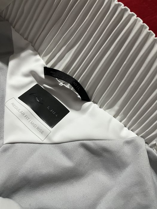 Pantalon ski Kjus alb pantaloni schi albi zapada fas 40 - 42 / M - L