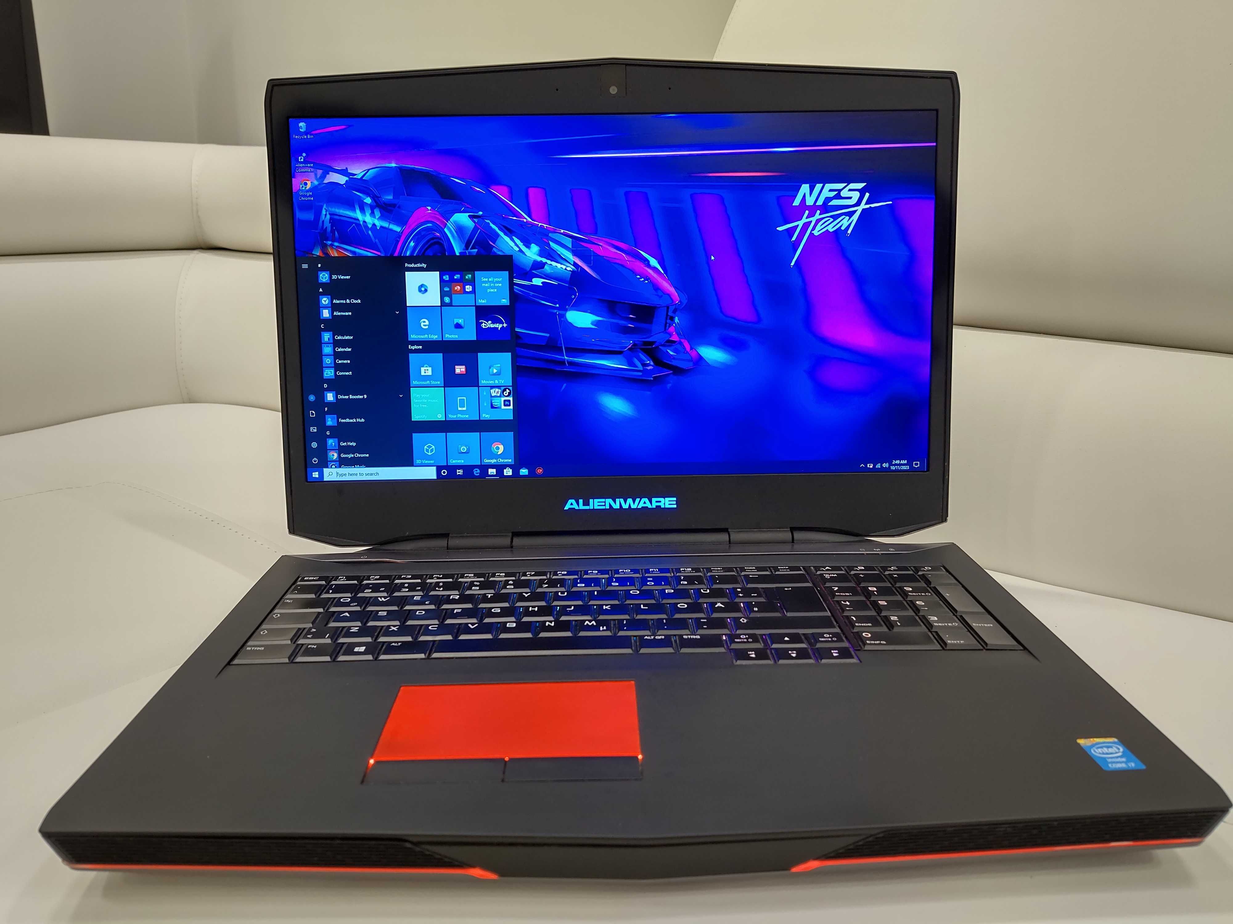 Laptop gaming ALIENWARE ,intel core i7-quad- ,video 6 GB gtx ,17,3 fhd