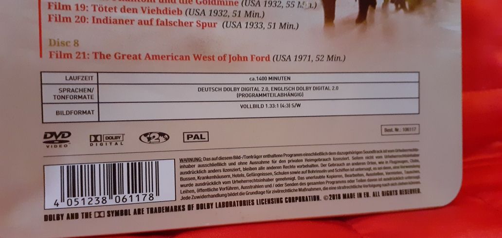 Box Set 8 Dvd John Wayne