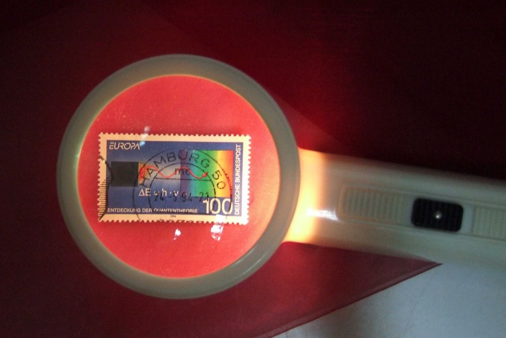 Lupa profesionala FIELMANN cu iluminare, 4x, Made in Germany, NOUA