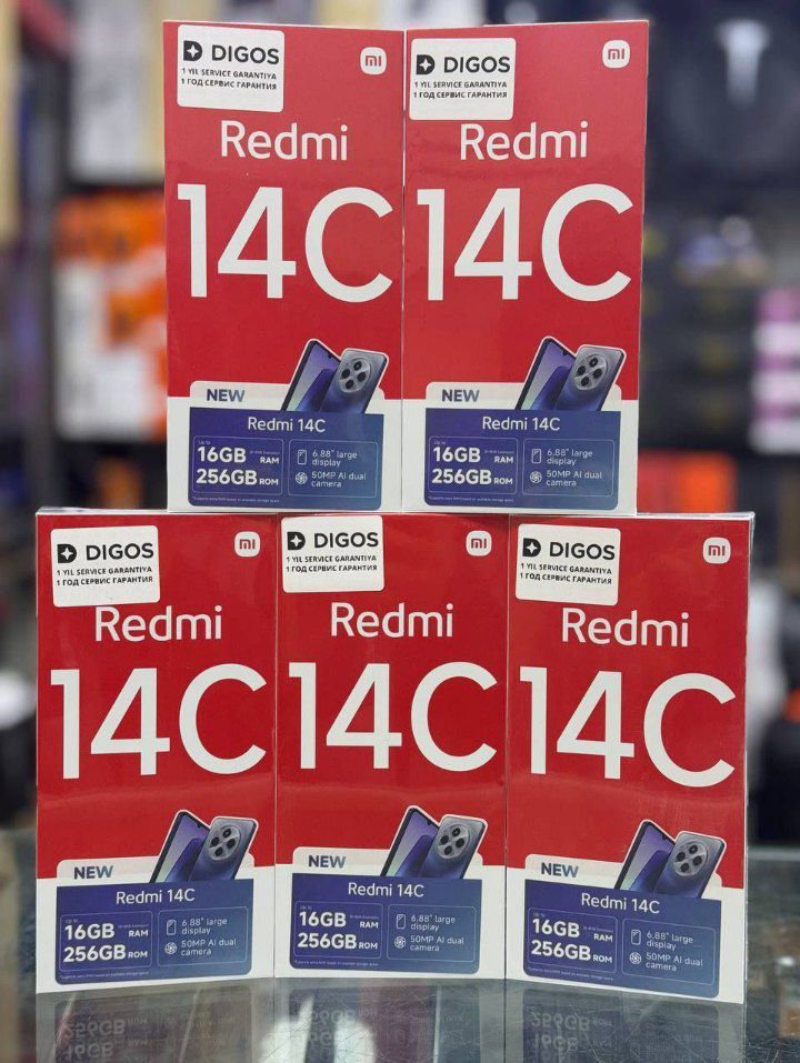 Redmi 14 C 16/256 8/128 1 yil kafolat Oʻzbekiston IMEI – to‘liq rasmiy