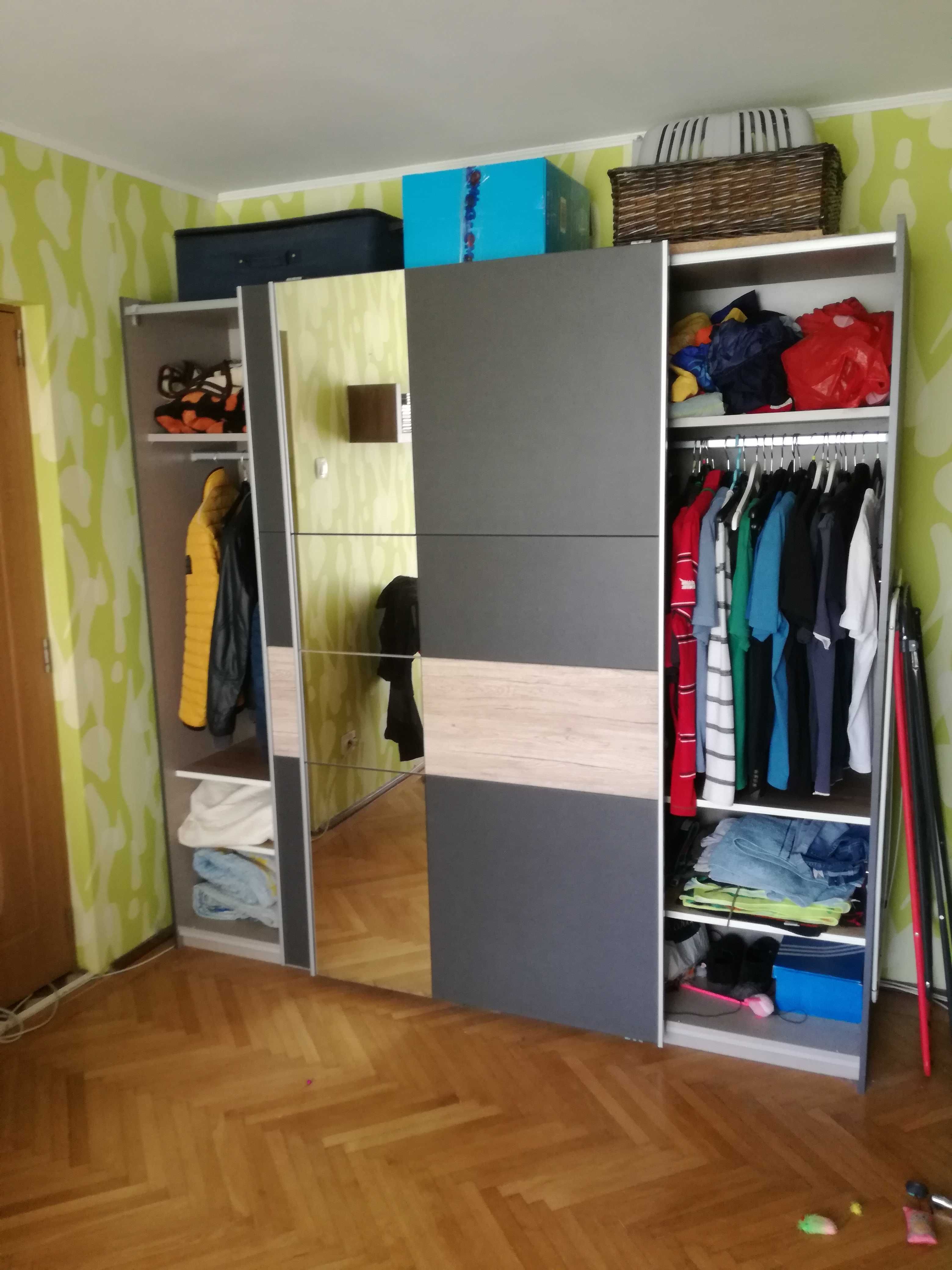 Șifonier dressing 2 uși glisante oglindă