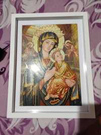 Диамантен гоблен, икона Дева Мария и Младенеца