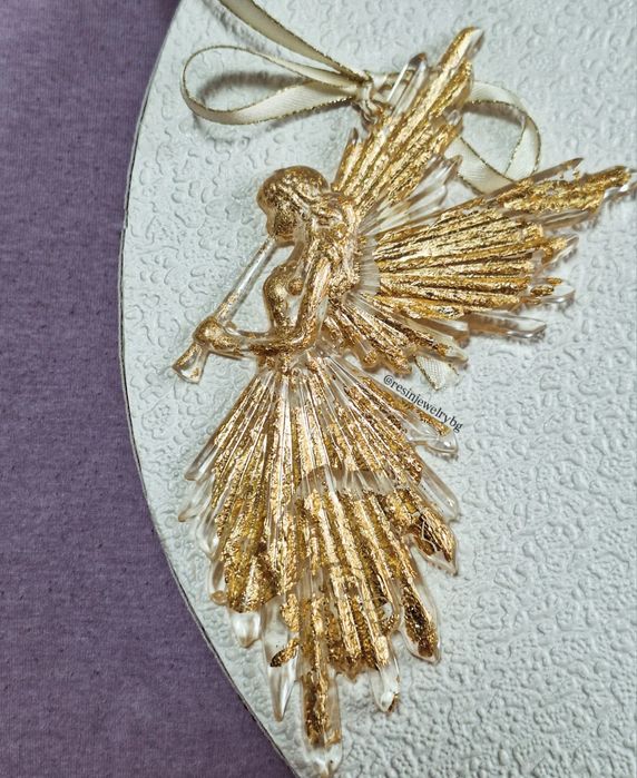 Коледни феи/играчки за елха от епоксидна смола-ръчна изработка