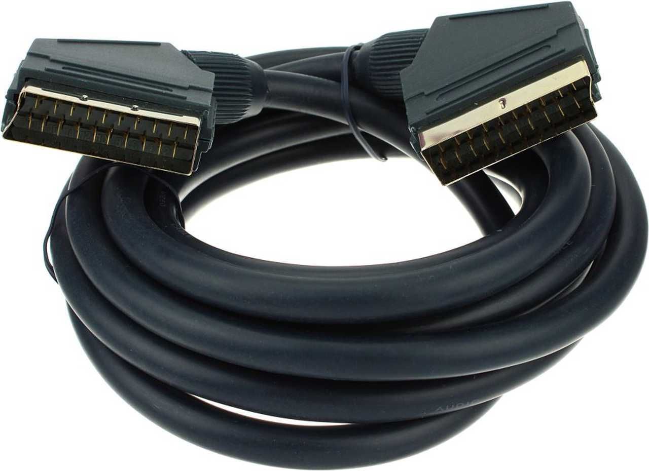 Сетевой кабель для HI—Fi аппаратуры и аудио—видео кабель «SCART—SCART»