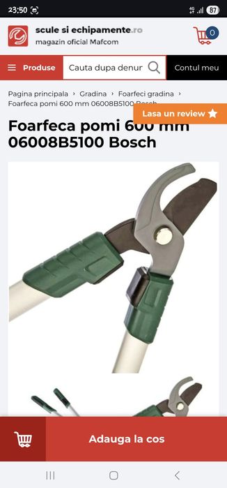 Foarfeca de crengi -marca bosch