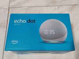 Amazon Echo Dot 4 with clock