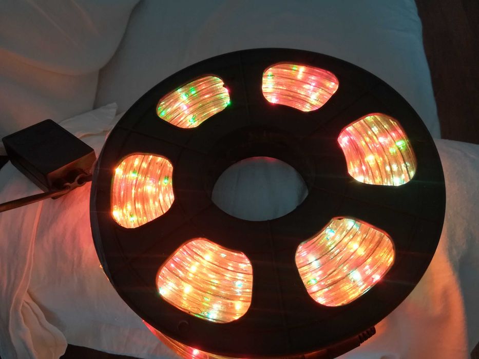 Furtun luminos 10 metri cu beculete