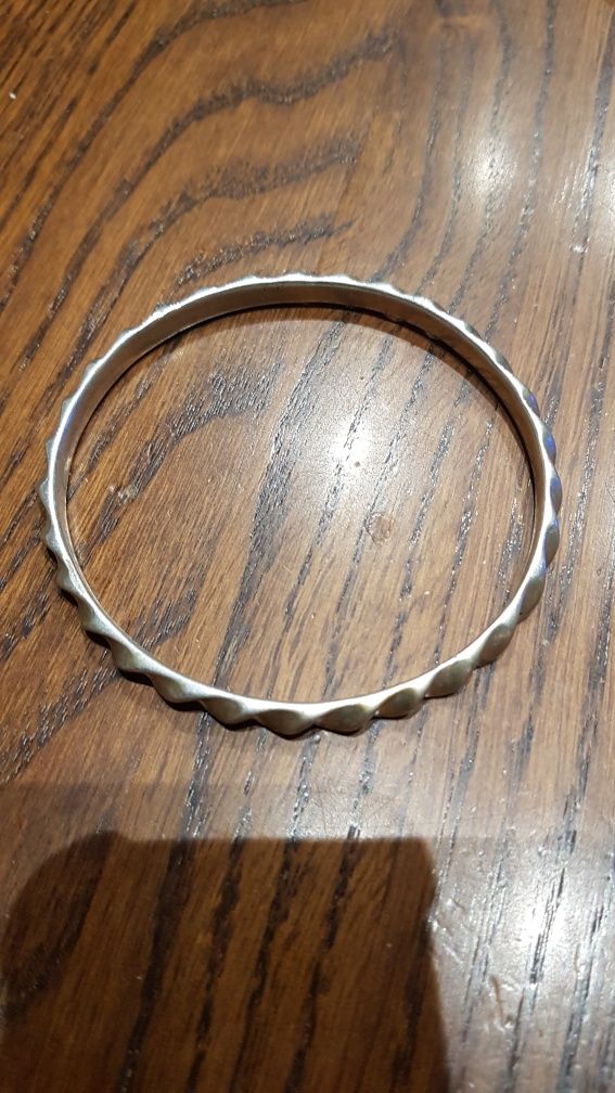 C Bratara argint masiv 925 poansonata fixa 6.5 cm,28 grame,stare buna
