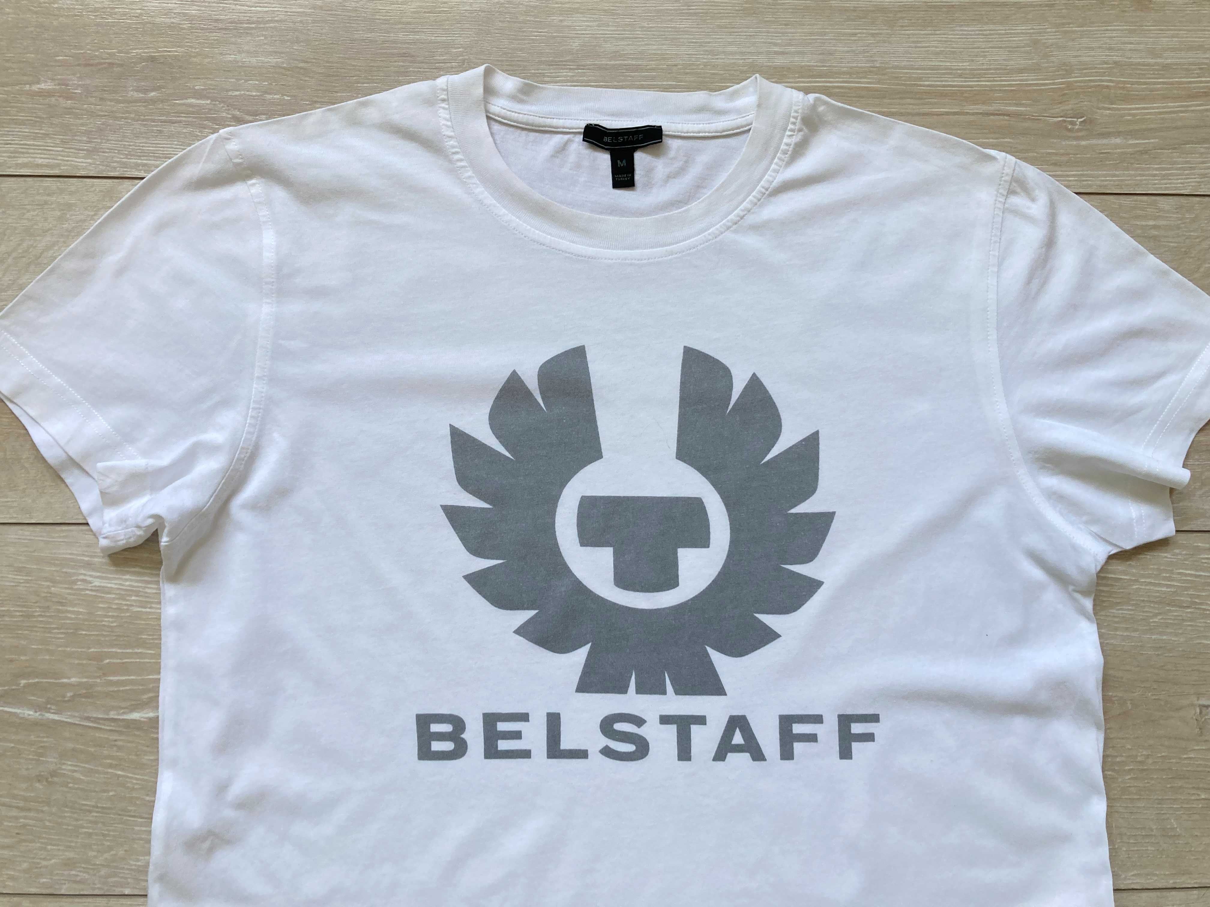 Belstaff мъжка бяла тениска размер M