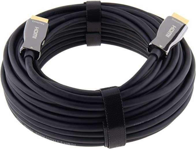 Оптичен кабел HDMI 2.0b 4K UHD 2160p, позлатени конектори, 20 метра