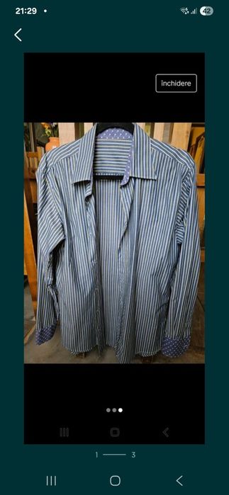 Cămașă dungi bărbați made in Romania