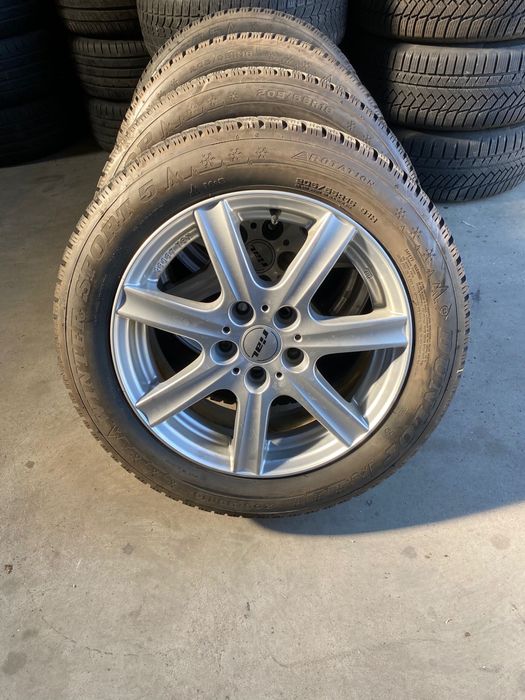 Jante aliaj R16 5x112 cu anvelope M+S 205 55 16