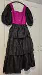 Rochie vintage matase si paiete