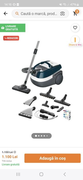 Aspirator cu spalare Bosch