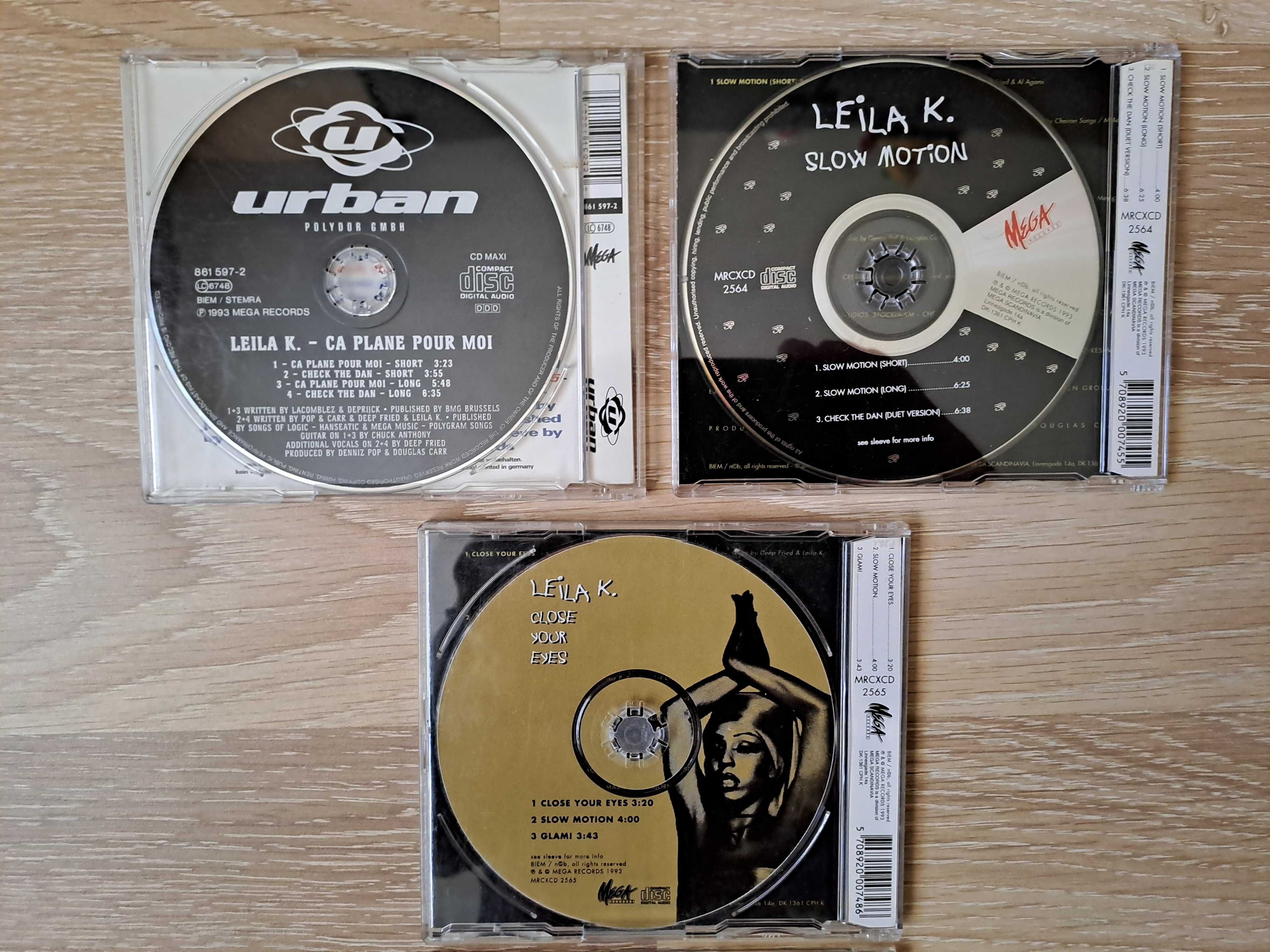 Pachet 7 CD Originale-Leila K.+Midi Maxi & Efti +Rob 'N' Raz-Eurodance
