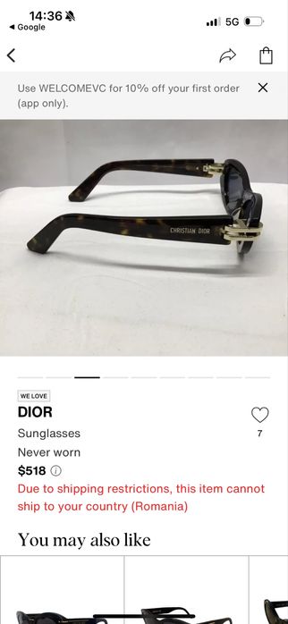 Rame christian dior noi ,originale
