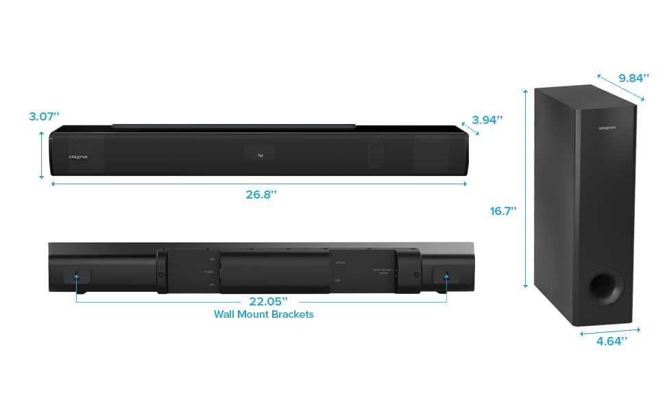 Creative Stage V2 |160W мощен звук|Bluetooth Subwoofer|24 м.гар.