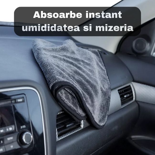 Prosop auto ultra-absorbant, microfibra, uscare rapida
