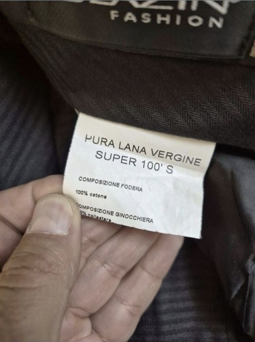 Pantalonii costum Blazin Fashion, Barbati, Lână Super 100' S - M