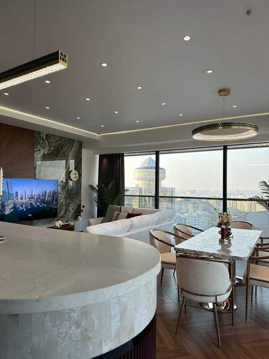 Продается уникальная кв в клубном дом NRG U-Tower ВИД на Tashkent City