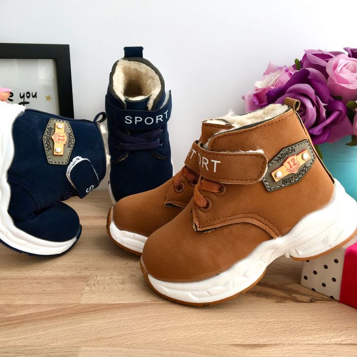 Adidasi maro albastri imblaniti cu scai ghete bocanci 21 22 23 24 25