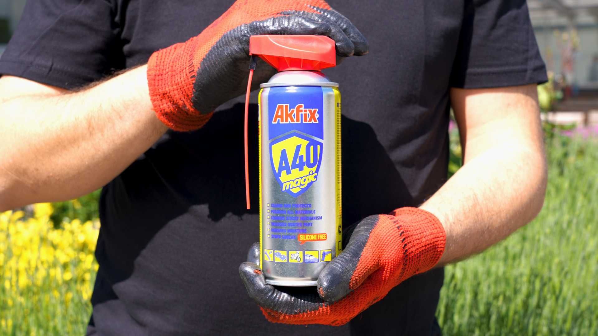 Спрей А40 Широкоприложим MAGIC AKFIX 400 мл, Дюзата се върти на 360°