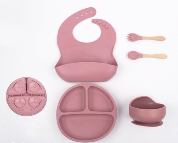 Набор детской силиконовой посуды