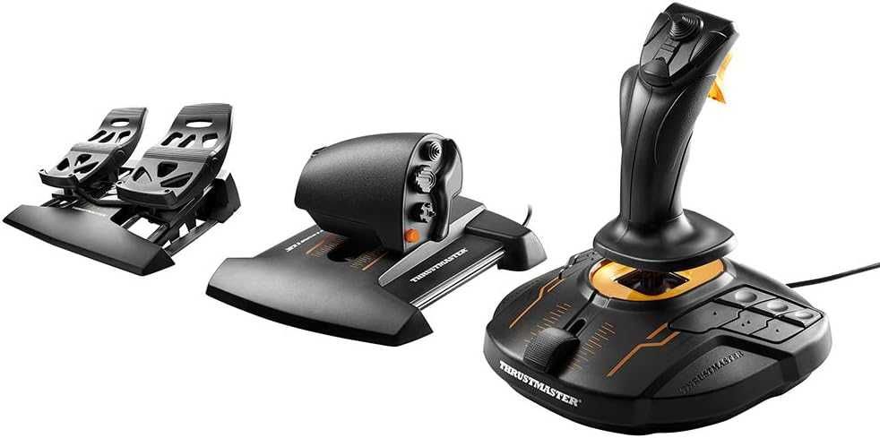 Joystick Thrustmaster HOTAS T-16000m + Rudder pedals