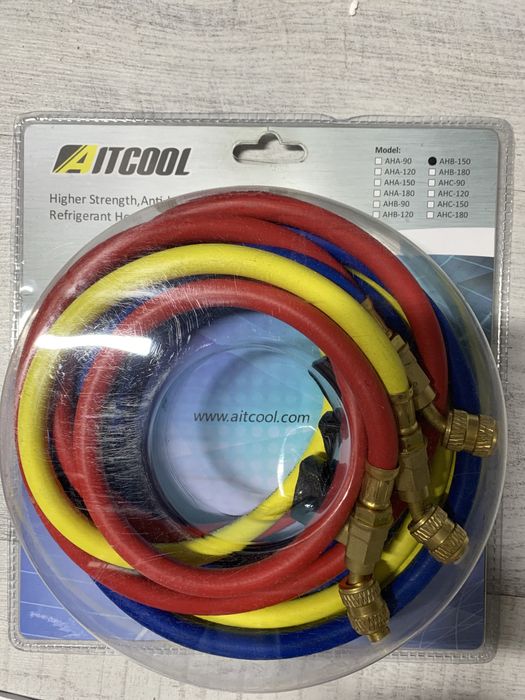 Set furtun freon cu robinet 150cm baterie manometre nou