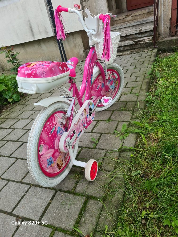 Bicicleta copii Princess, roz, 7-10 ani